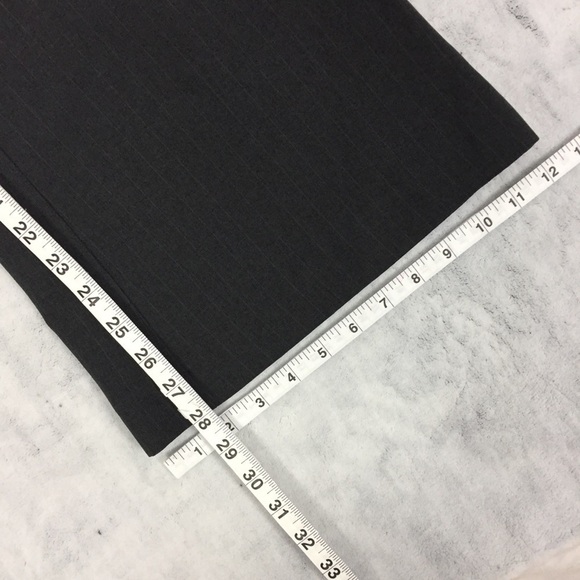 Suzy Shier Dress Pants Womens 13/14 Black Pinstripe Bootcut Trousers - Picture 12 of 12